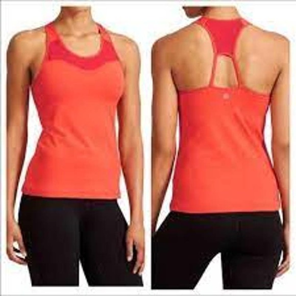 Athleta Spiral Support Active Tank Top Sise S Strappy Racerback Removable Pads - Picture 10 of 10